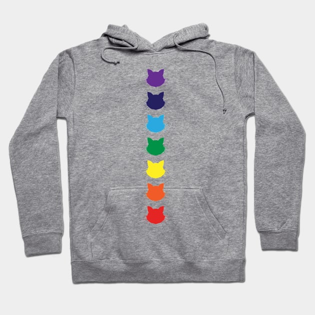 Kitty Cat 7 Chakras Hoodie by fizzyllama